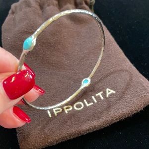 Ippolita turquoise bangle. 2 station turquoise